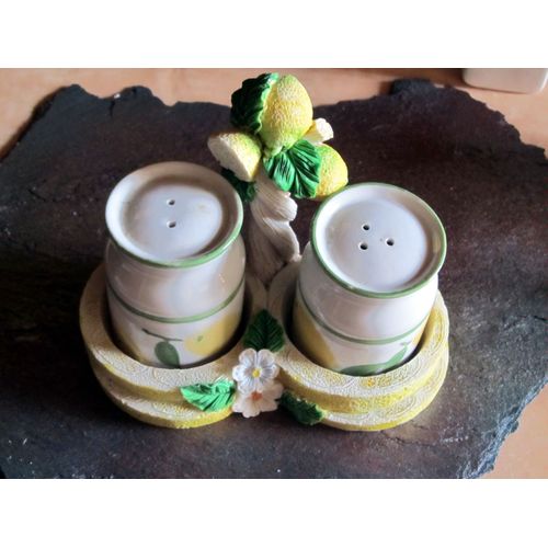 Sel Poivre, Motifs Citron Avec Support