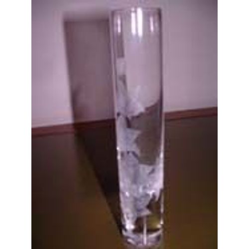 Soliflore Verre Décoré 19cm