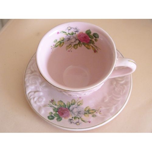 Service À Café Tasses Roses