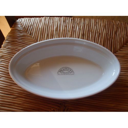 Ravier Ovale En Véritable Porcelaine