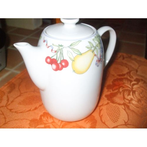 Verseuse En Véritable Porcelaine Décorée