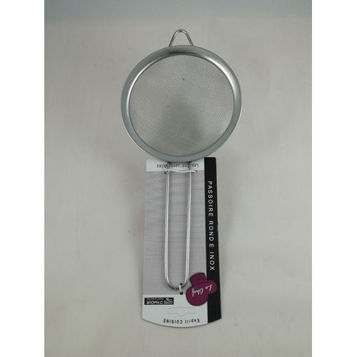 Lot De 2x Passoire Ronde Cuisine En Acier Inoxydable Avec Grande Poignée