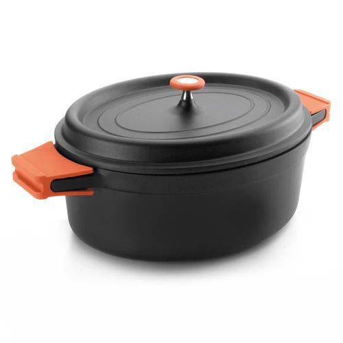 Cocotte Ovale 3.5 Litres En Fonte D'aluminium Avec Couvercle
