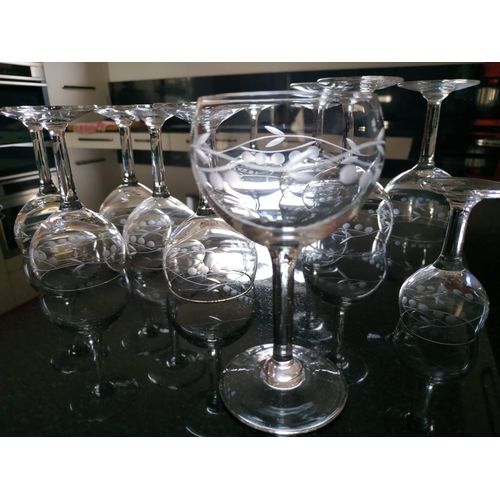Lot De Verres En Cristal
