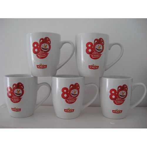 Mug Joker - Mug Joko De Joker - Tasse Joker - Lot De 5 - Les 80 Ans De Joker