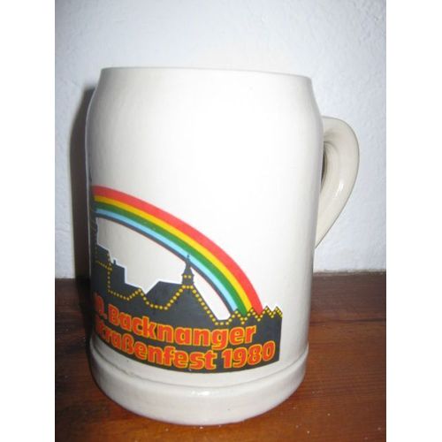 Chope De Bière Allemande "10 Backnanger Strabenfest 1980"