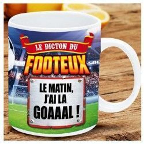 Mug Ceramique Le Dicton Du Footeux