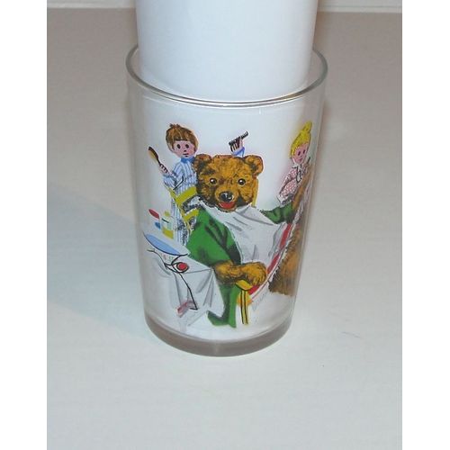 Bonne Nuit Les Petits Nounours Nicolas Et Pimprenelle Verre Vintage Ortf 9,7cm