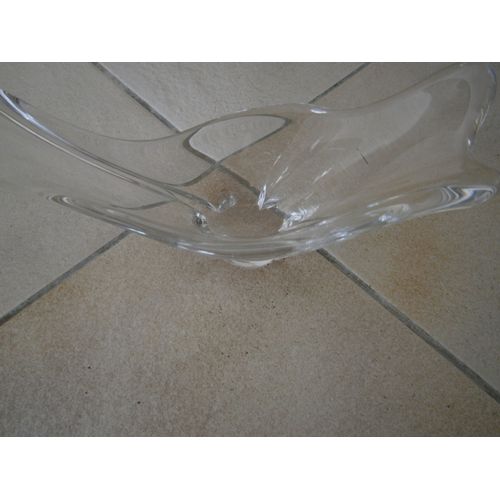 Compotier En Verre Ancien Design En Excellent État