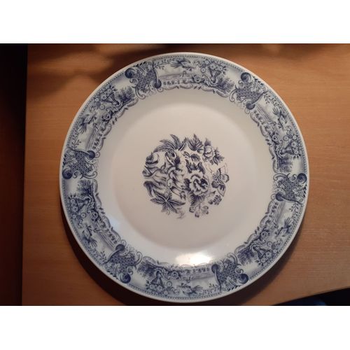 Grande Assiette Décorative Avec Motifs Fleurs