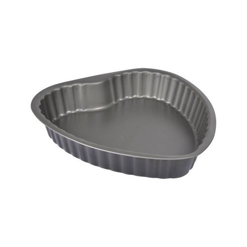 Paris Prix - Moule En Métal 'coeur' 25cm Gris