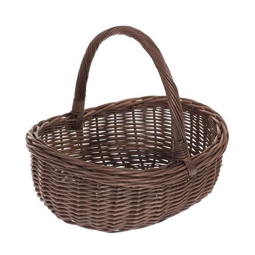 Panier Gondole Ovale Des Courses En Osier Naturel