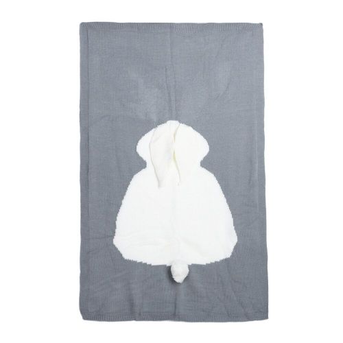 Couvertures Pour Bébé Nouveau-Né, Mignon, Oreille De Grand Lapin, Douce Et Chaude, Tricotée, Serviette De Bain Pour Enfants, Couvertures De Literie Pour Bébés Et Tout-Petits