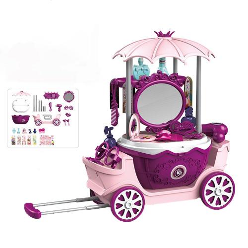 Commode De Princesse Surprise 4 En 1 Pour Filles, Voiture De Maquillage Avec Miroir, Jouets De Simulation, Cadeaux Pour Enfants