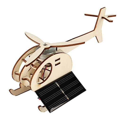 Hélicoptère À Énergie Solaire À Assembler En 3d, Puzzle En Bois, Avion, Kit De Construction De Maquettes En Bois, Bricolage, Jouet Éducatif Créatif