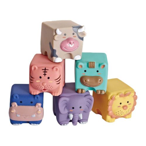 Blocs De Construction En Pvc Souple Pour Bébé, Lettres D'Animaux, Jouets Éducatifs Pour Tout-Petits, Dentition Infantile, Jouets À Mâcher, Jouets De Bain Pour Bébé, Cadeaux Pour Enfants