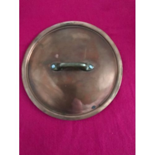 Petit Couvercle En Cuivre Diamètre 17 Cm