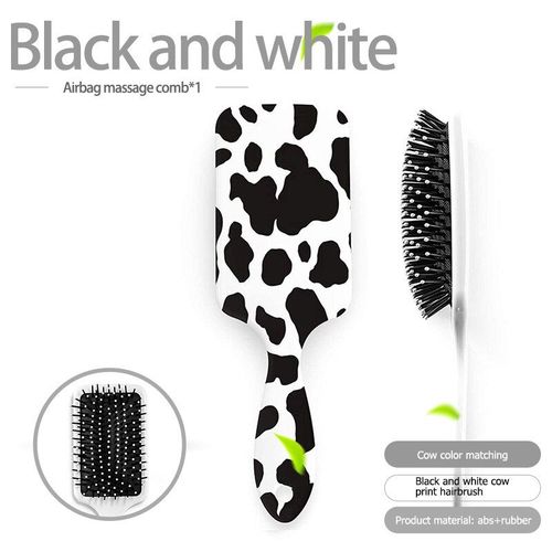 Brosses À Cheveux Humides Et Antistatiques Pour Femmes, Peigne De Massage En Caoutchouc Avec Airbag, Imprimé Vache, Durable, Nouvelle Collection