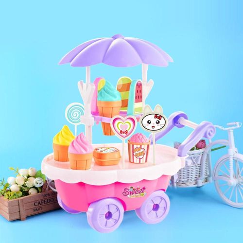 Mini Chariot À Bonbons Détachable Pour Enfant, Jouet Éducatif, Jeu De Rôle, Bricolage, Magasin De Crème Glacée, Caisse Enregistreuse, Cadeau De Noël