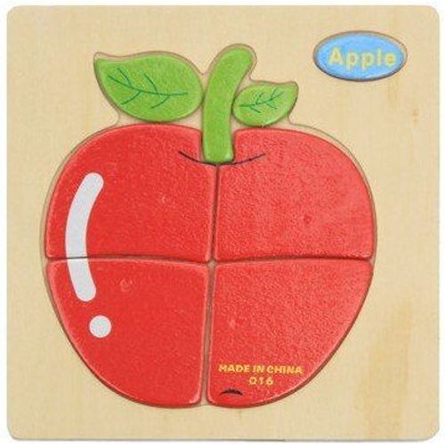 Jouets en bois pour bébés, puzzle en 3D, motifs animaux, jouet éducatif, apprentissage des formes pour les tout-petits, favorise le développement du cerveau