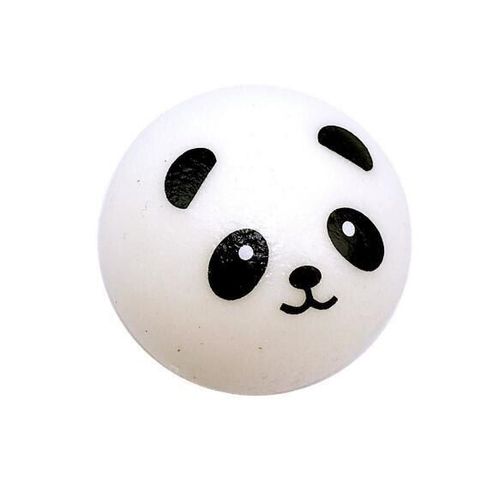 Boule Anti-Stress Squishy Panda Chignon 7cm, Jouets De Décompression À Montée Lente, Porte-Clés En Pu Pour Enfants