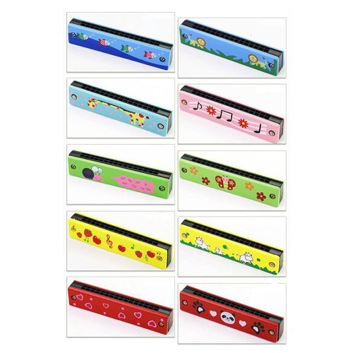 Jouet En Bois Peint En Vogue, Instrument Musical, Harmonica, Puzzle Parent-Enfant, Jouets D'Éducation Précoce Pour Bébé, Cadeau Pour Enfants, Play16-Hole