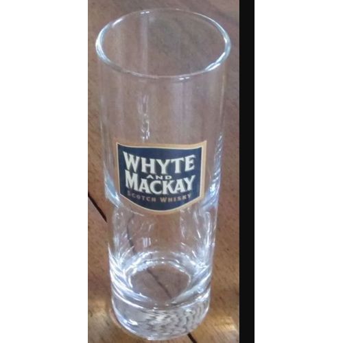 Verre À Whisky Whyte And Mackay Scotch Whisky - Forme Haute 15cm Dont Fond Épais De 2 Cm - Diamètre 5cm