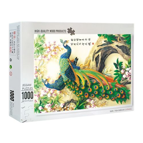 Puzzle Princesse Paon En Bois, Puzzle De Sol, Jeu Intellectuel, Apprentissage, Éducation, Décompression, 1000 Pièces, Nouveauté