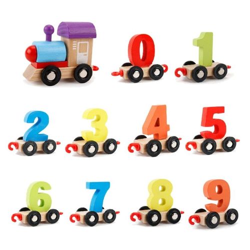 Ensemble De Blocs De Train Montessori, Jouets Interactifs Éducatifs Pour Bébés, Blocs Sensoriels À Empiler Pour Tout-Petits, 1 Ensemble