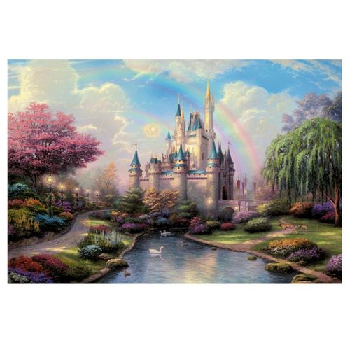 Nouveau Château De Rêve Puzzle 1000 Pièces, Jouets Puzzle En Papier Pour Adultes Enfants Jeux Éducatifs