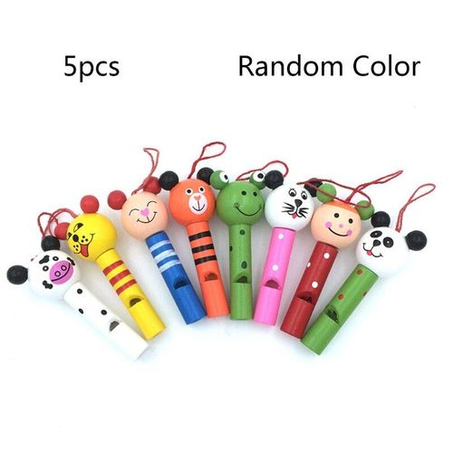 Petit Sifflet En Bois, 5 Pièces, Instrument Musical Pour L'Apprentissage Du Rythme Des Tout-Petits, Jouets Sonores Pour Autisme, Éducation Précoce Des Bébés