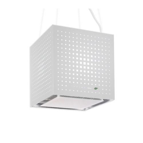 FALMEC hotte de suspension E.ION SYSTEM RUBIK (Blanc - verre serigrafié)