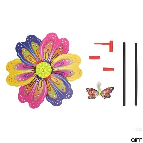 Moulin À Vent Fleur Papillon 3d Hxx, Moulin À Vent, Décoration De Maison, Jardin, Cour, Jouet Pour Enfants