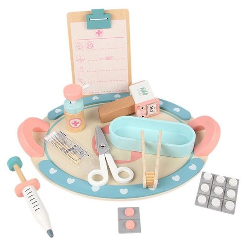 Simulation En Bois Pour Enfants, Petit Ensemble De Jouets Pour Garçons Et Filles, Imitant L'Infirmière Pour Voir Les Jouets D'Injection