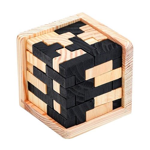Puzzle 3d En Bois Pour Enfants, Formes Géométriques, Jouets