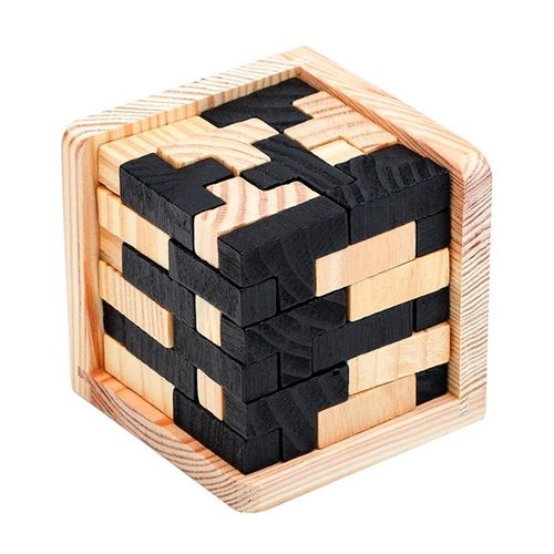 Puzzle Éducatif En Bois En Forme De Tetris 3d, Jouet Casse-Tête Géométrique En Forme De T, Puzzle Assorti Pour Enfants, Apprentissage Précoce