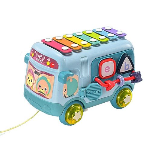 Jouet De Musique Xylophone Pour Bébé, Piano Bus Avec Maillets Sûrs, Blocs De Trieur De Forme, Jouets Éducatifs D'Apprentissage, Cadeaux D'Anniversaire