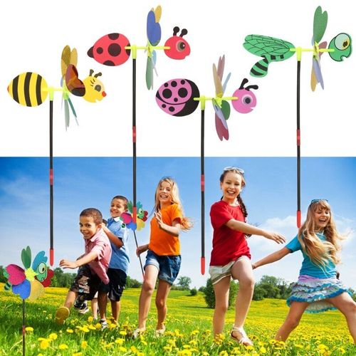 Moulin À Vent En Forme D'Abeille 3d, 4 Styles, Décoration Pour La Maison, Le Jardin, La Cour, Jouet Pour Enfants