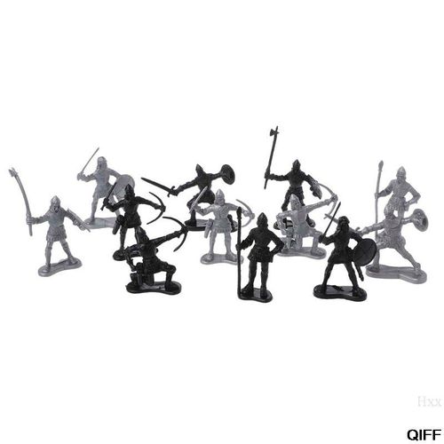 Jouet De Chevaliers Médiévaux 14 Pièces/Ensemble, Catapulte, Soldats À Arbalète, Ensemble De Jeu, Char Hxx