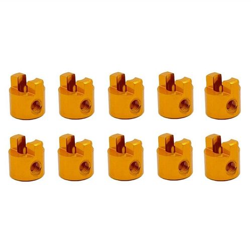 Lot De 10 Pièces D'Arbre D'Entraînement En Métal Pour Bateau Rc, 3mm, Connecteur De Fourche À Pagaie, Accessoires De Béquille Pour Chien