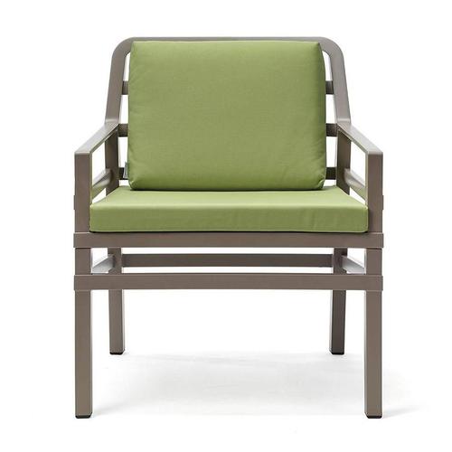 Nardi Fauteuil D'extérieur Aria Garden Collection (Tourterelle / Citron Vert - Pplypropylène / Tissu Acrylique)