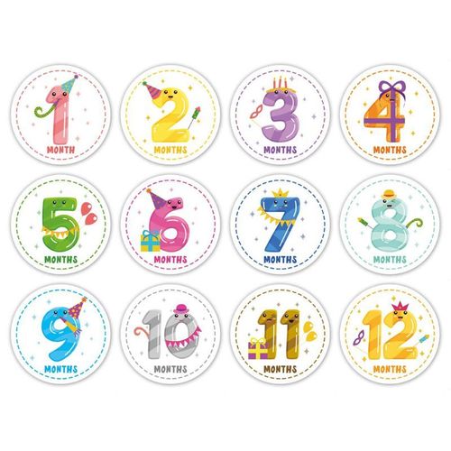 Autocollant De Jalon Mensuel Pour Bébé, Autocollant De Ventre, Cadeau De Douche, Scrapbook, Souvenir De Photo, 2020