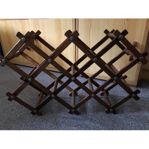 Porte-Bouteilles En Bois Pliable