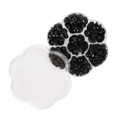 Yeux D'Animaux Artificiels En Forme De Champignon Noir, 184 Pièces, Bouton De Couture, Artisanat, Accessoires De Poupée Pour Enfants