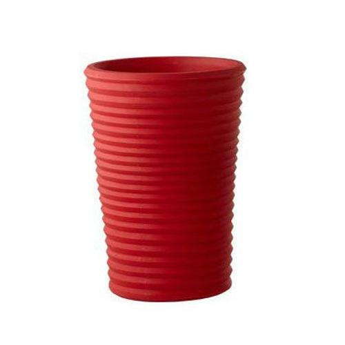 Slide Vase S-Pot (Rouge H 65 - Polyéthylène)