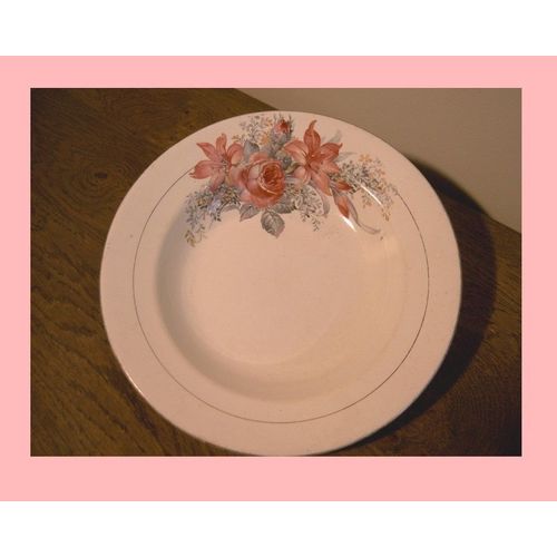 5 Assiettes Sarreguemines Digoin Anciennes