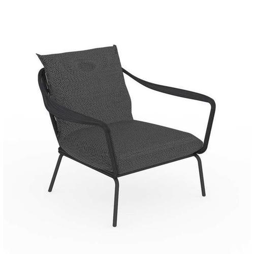 Talenti Fauteuil D'extérieur Cruise Alu Collection Icon (Graphite / Dark Grey - Tissu Et Aluminium Peint)