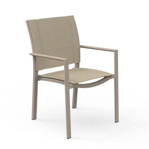 Talenti Set De 4 Chaises Avec Accoudoirs D'extérieur Touch Collection Piùtrentanove (Dove - Aluminium Verni Et Tissu)