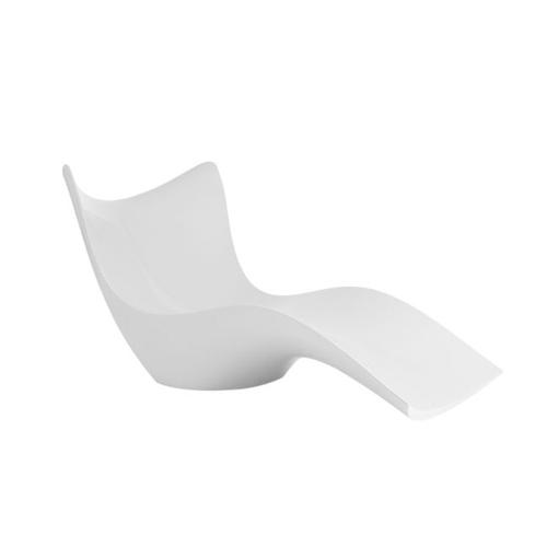 Vondom Bain De Soleil Chaise Longue Surf (Blanc - Polyéthylène)