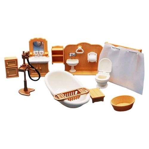 Accessoires De Salle De Bain Pour Tout-Petits, Simulation De Salle De Bain, Maison De Jeu, Baignoire